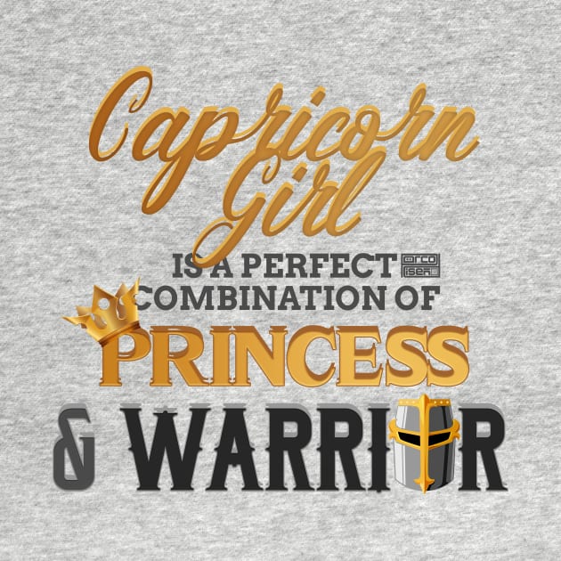 CAPRICORN Girl Princess Warrior Horoscope Birthday by porcodiseno